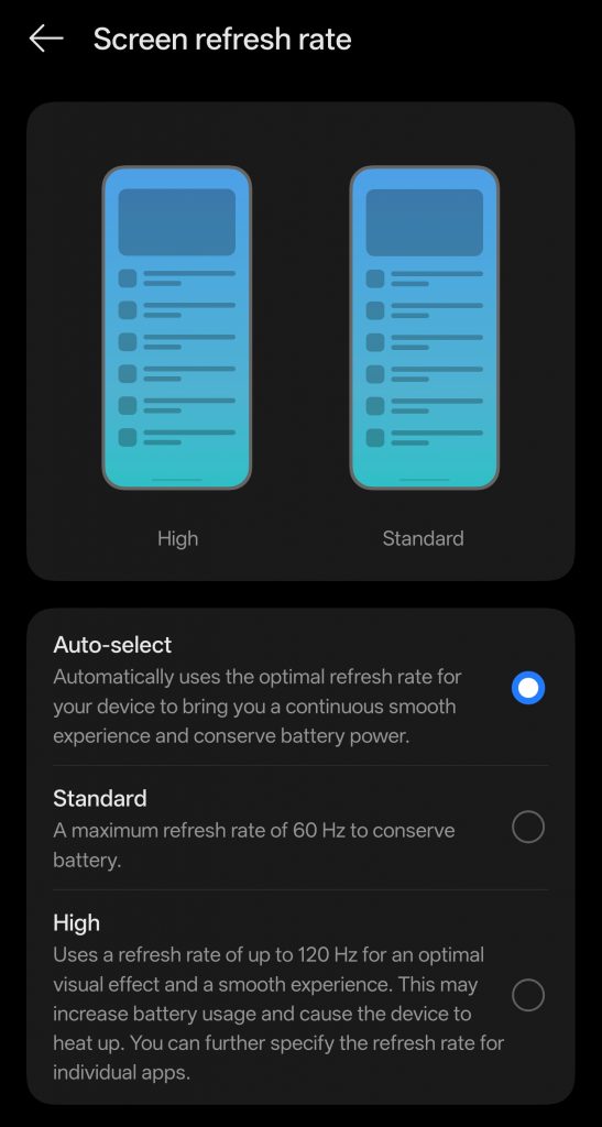 Mobile Gaming Optimization Guide Android - Force Peak Refresh Rate