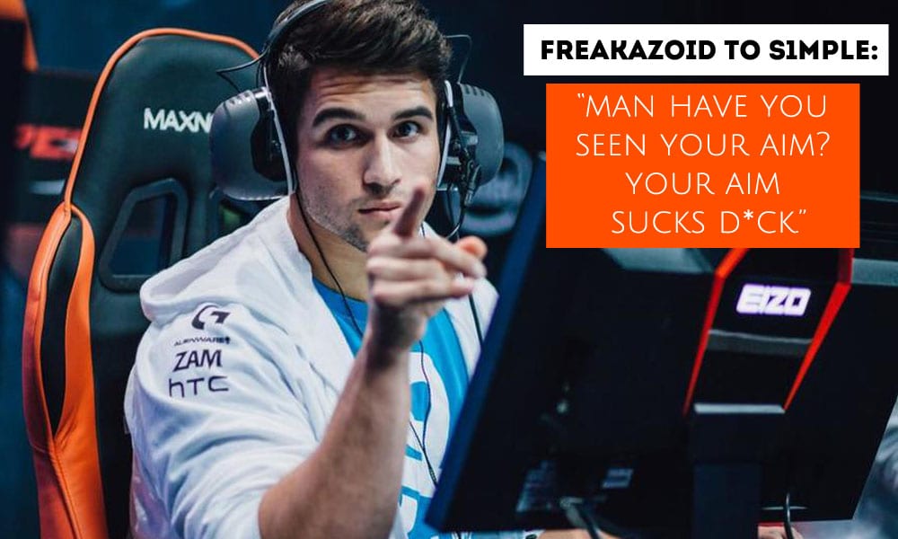 Freakazoid bullies s1mple in stream, apologies later