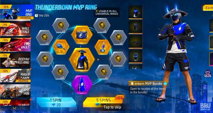 Free Fire MAX MVP Ring Event: Rewards, Spin Cost, Tokens, and More
