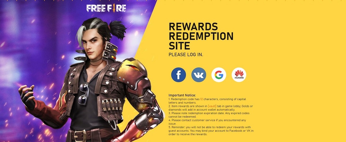 Garena Free Fire Redeem Code Website How To Use It