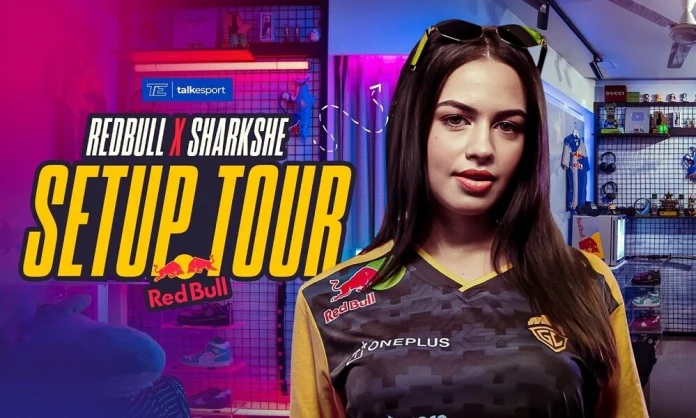 SharkShe's Gaming Room Gets a Red Bull Makeover