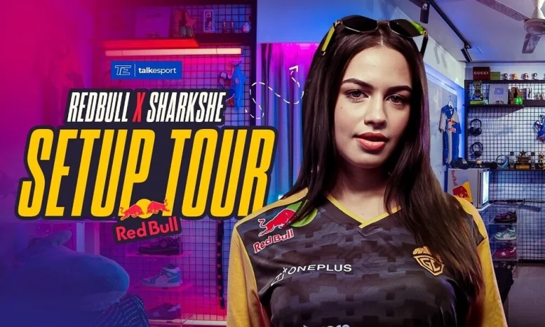 SharkShe’s Gaming Room Gets a Red Bull Makeover