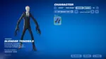 The Slender Man outfit in Fortnite standing in a dark forest during Fortnitemares 2026