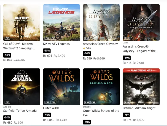 PlayStation Store sale
