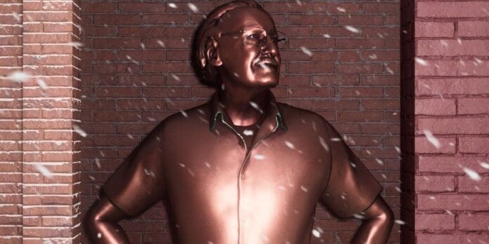 stan lee statue spiderman miles morales