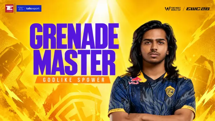 GodLike's Spower led PMWC 2026 with 53 eliminations, 9,757 damage and the Grenade Master award. See his full stats, BGMI titles and career journey.