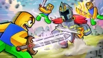 Roblox Sword Legends Simulator gameplay showcasing virtual battles and rewards