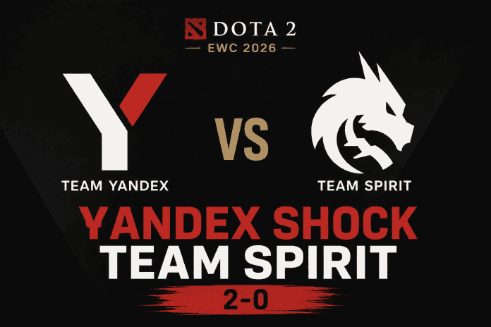 Team Yandex Shock Team Spirit 2-0 in Dota 2 EWC 2026 Quarterfinals