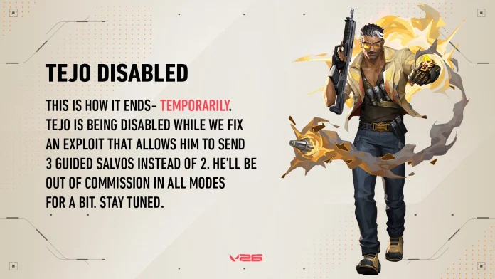 Tejo Disabled in Valorant After Players Discover Game-Breaking Exploit