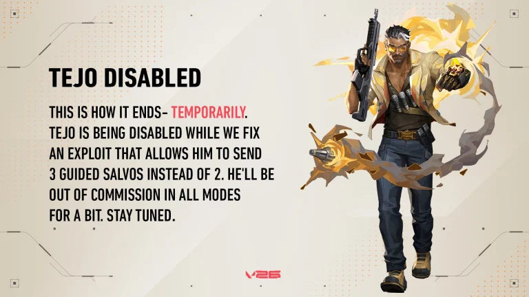 Tejo Disabled in Valorant After Players Discover Game-Breaking Exploit