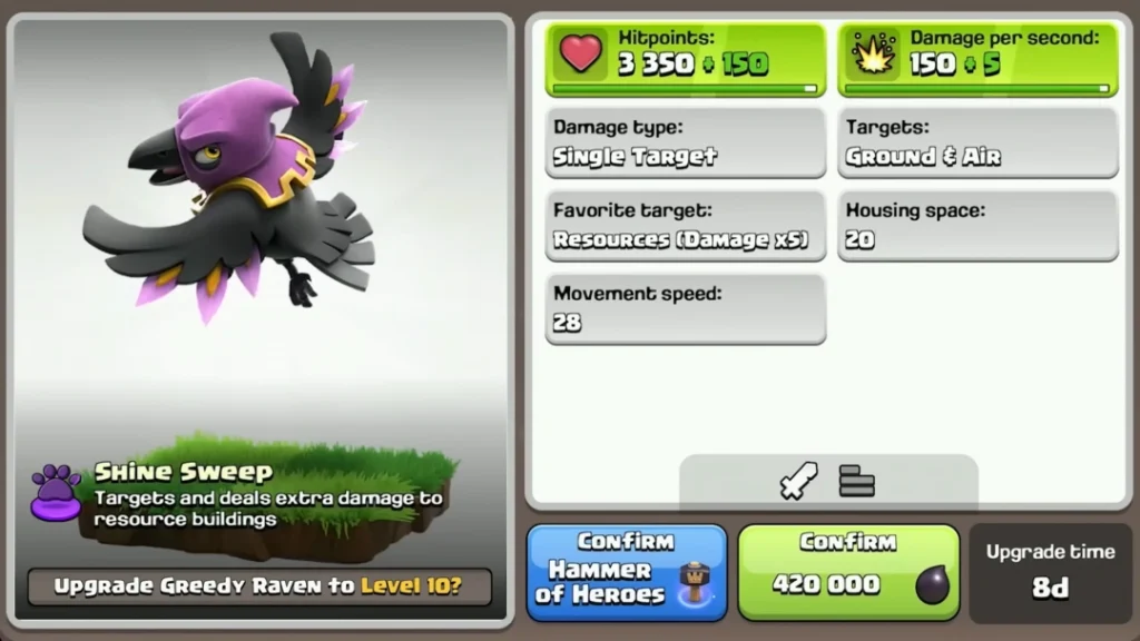 Clash of Clans February 2026 Update Brings a New Pet The Greedy Raven