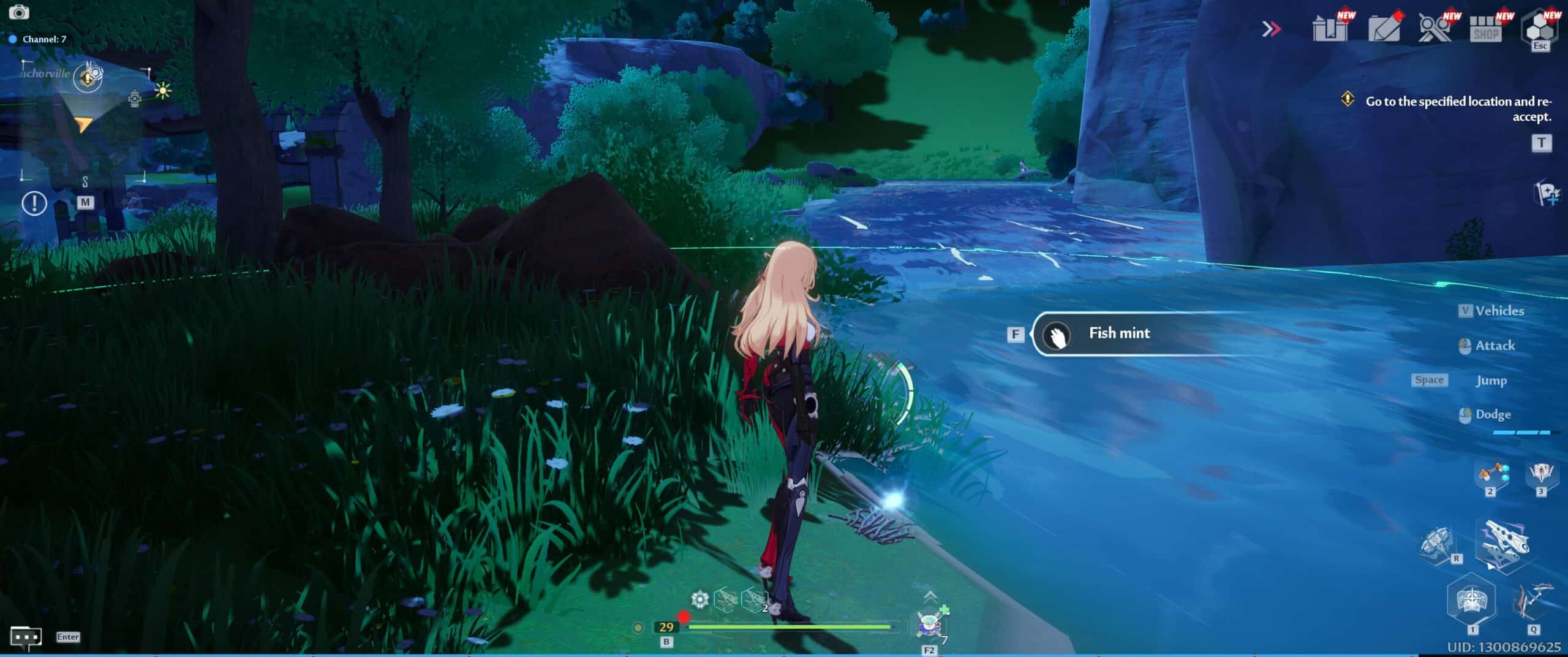 Fish mint Location In Tower Of Fantasy