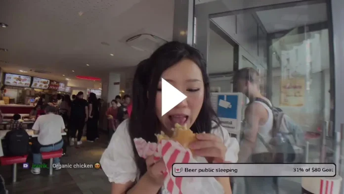 Streamer Finds Trash In KFC Burger. #streamer #streamers #irl #kfc #bu