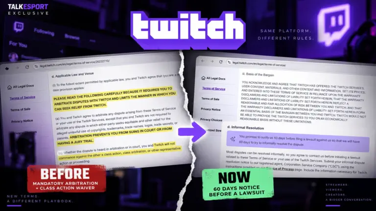 EXCLUSIVE: Twitch Quietly Drops Forced Arbitration and Class Action Waiver From Its Terms