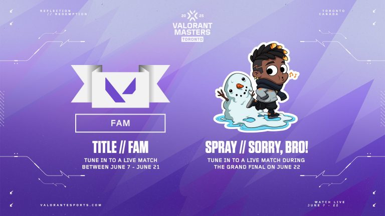 Valorant Masters Toronto 2025 Drops Revealed: All Rewards & How To Get