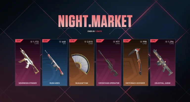 Valorant Night Market Not Showing Up: How to Fix