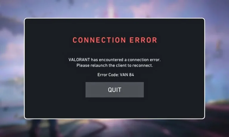 Valorant error code VAN 84: What it means and how to fix it