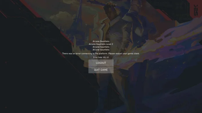 Valorant Val 43 Error