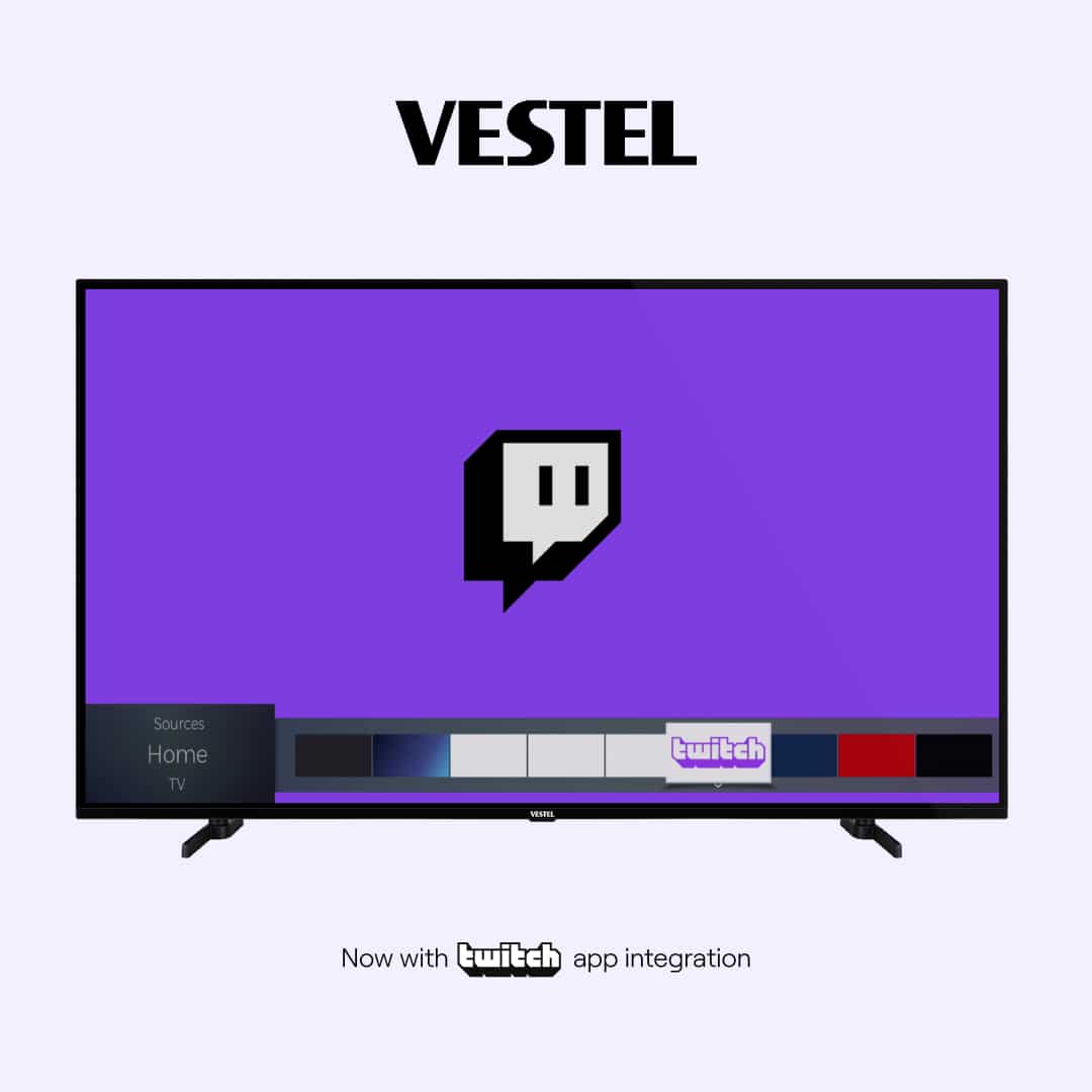 Multibrand TV Manufacturer Vestel Brings Twitch to Smart TVs across