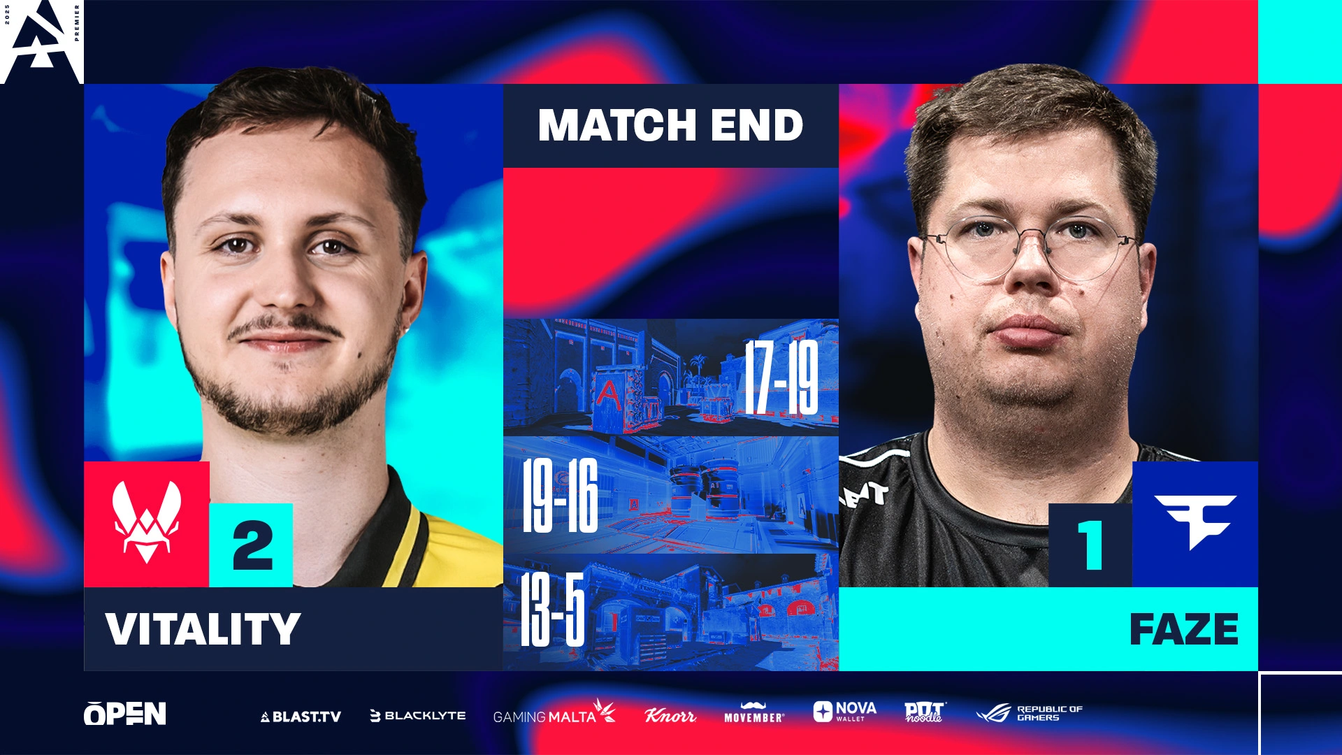 Vitalität verdient Blast Open London Halbfinale und schlägt Faze
 – aboba.ru