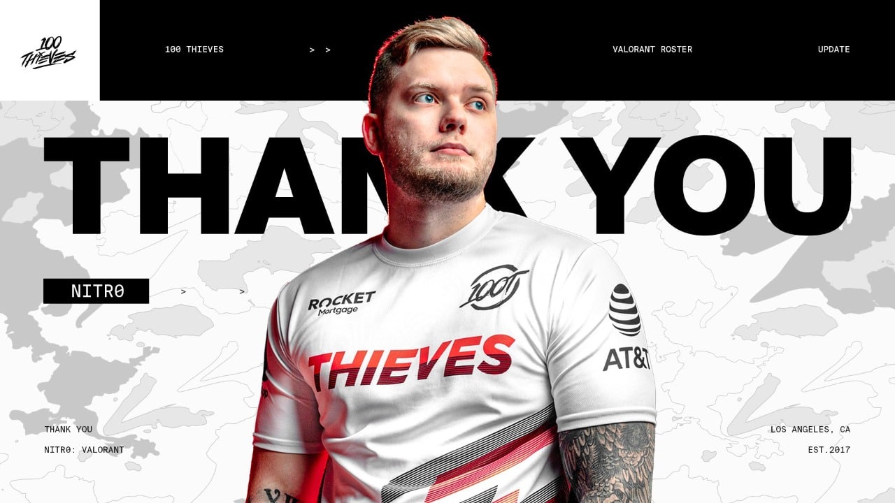 Valorant: 100 Thieves release nitr0