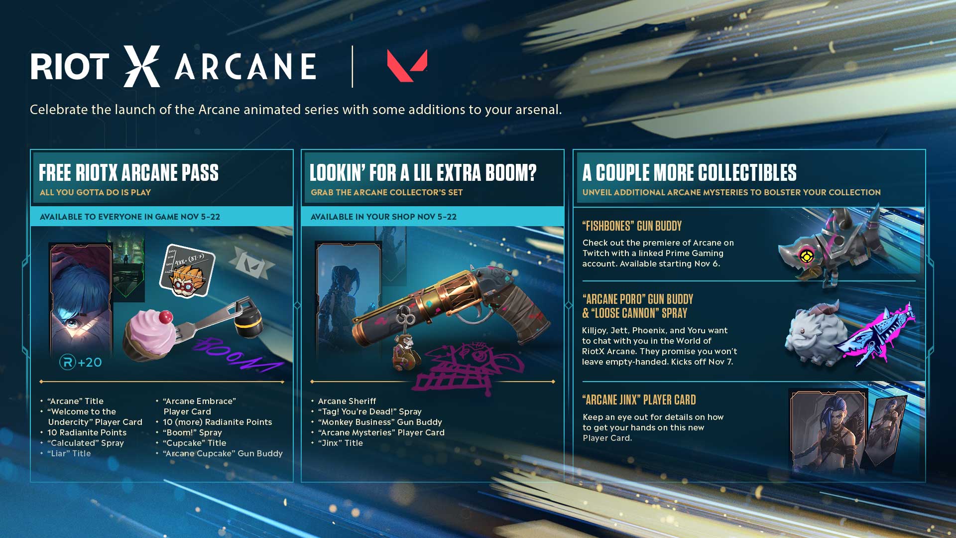 Valorant: All you need to know about the RiotX Arcane event in Valorant