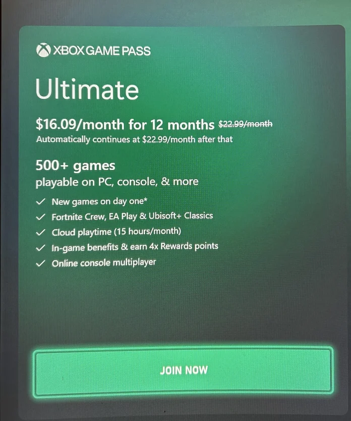 Xbox Game Pass Testing Dynamic Pricing