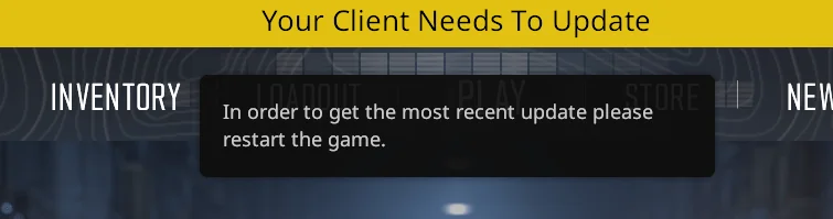 Your Client Needs to Update Error CS2