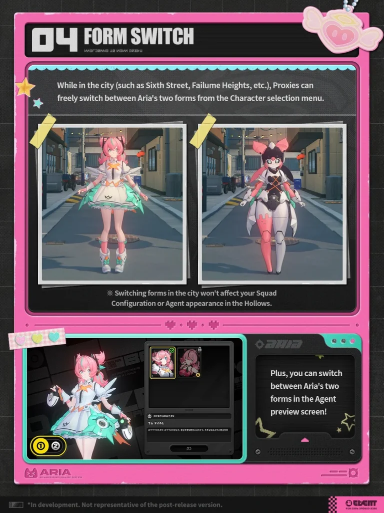 Zenless Zone Zero Leaks Reveals Aria's Form Switching Mechanic