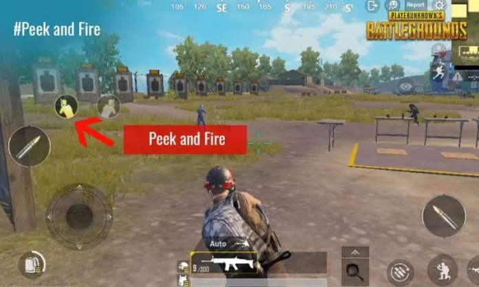 bgmi peek and fire