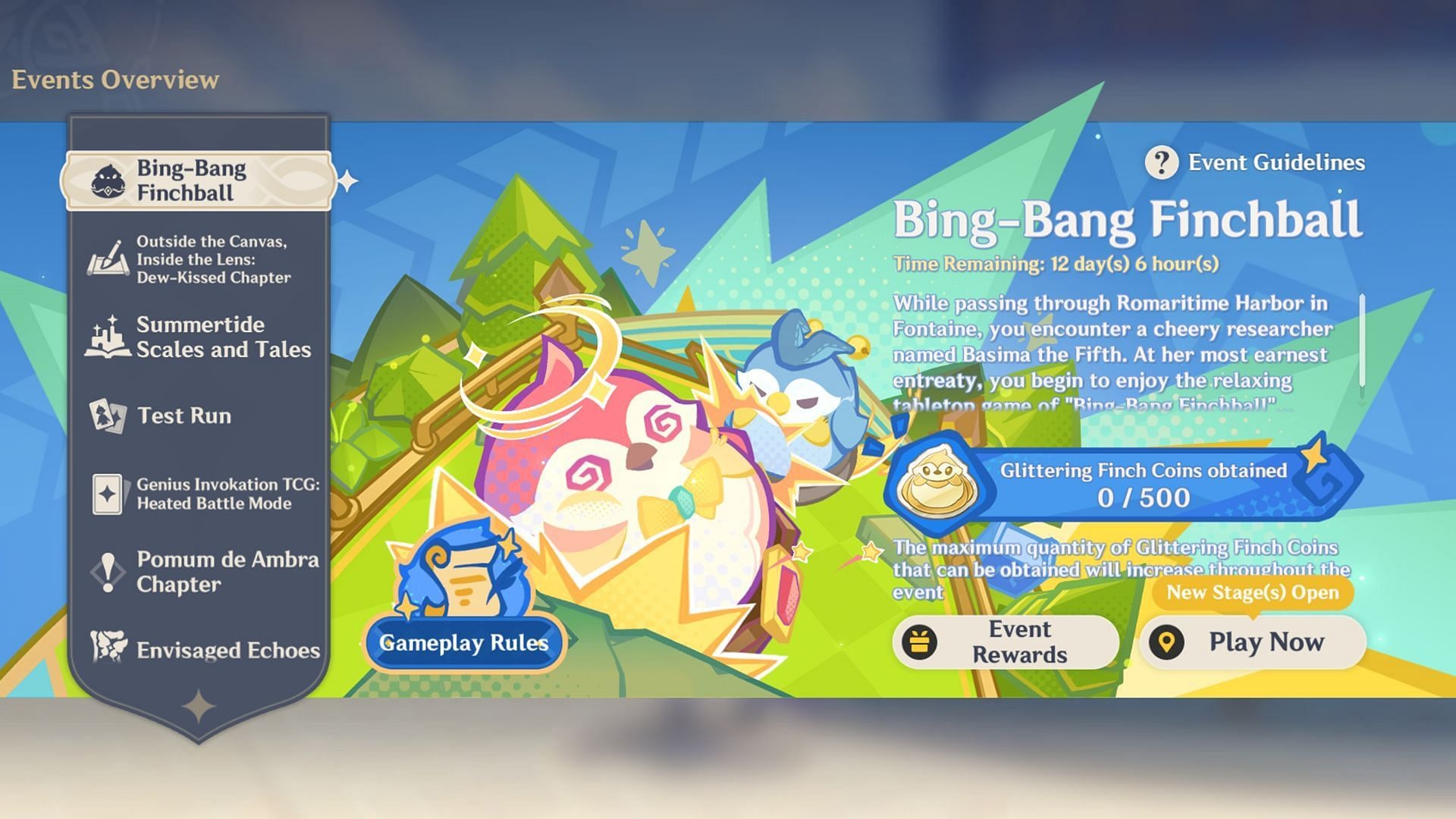 Genshin Impact Bing-Bang Finchball Event Guide and Rewards