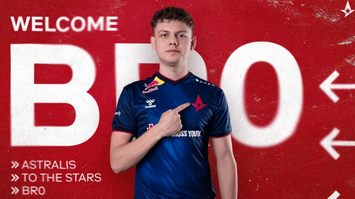 Image of br0 in an Astralis jersey: br0 rejoins Astralis after successful stints with Astralis Talent and Monte.