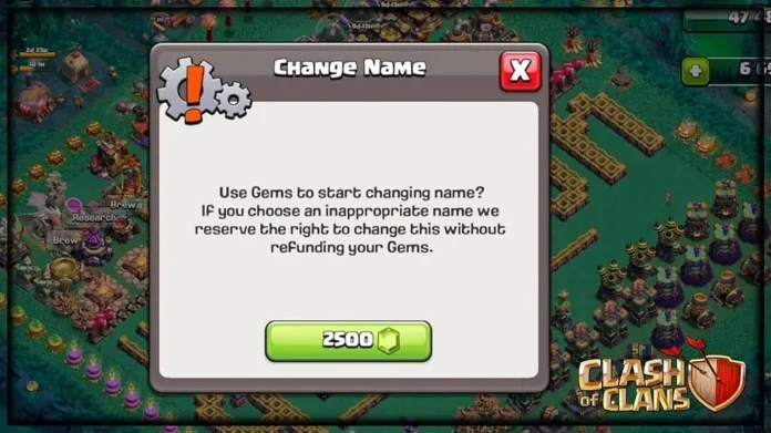 changing name in coc