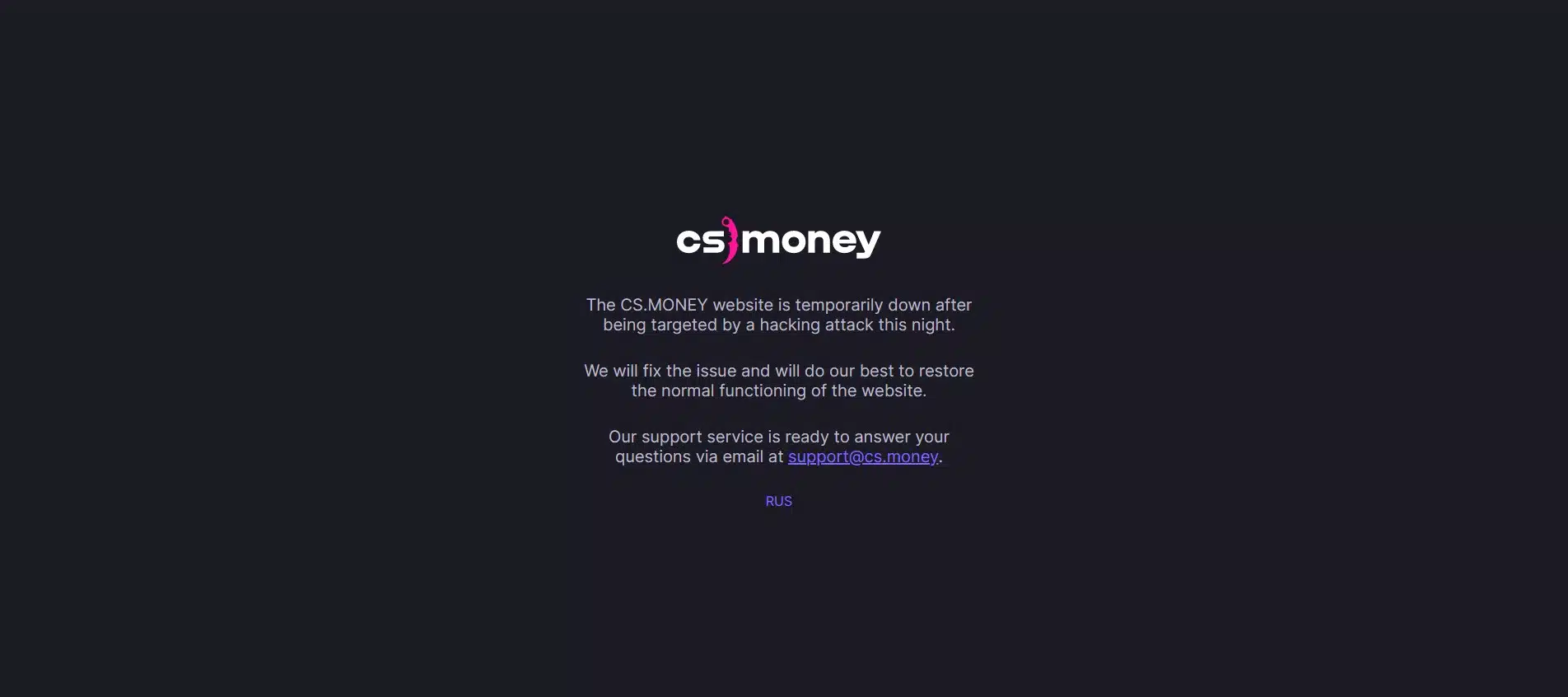 CS.MONEY Hacked: Over $1.6 Million in CSGO Skins Stolen
