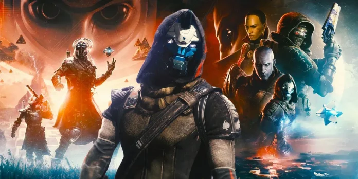 A Destiny 2 Guardian standing in front of the Pathfinder System interface.