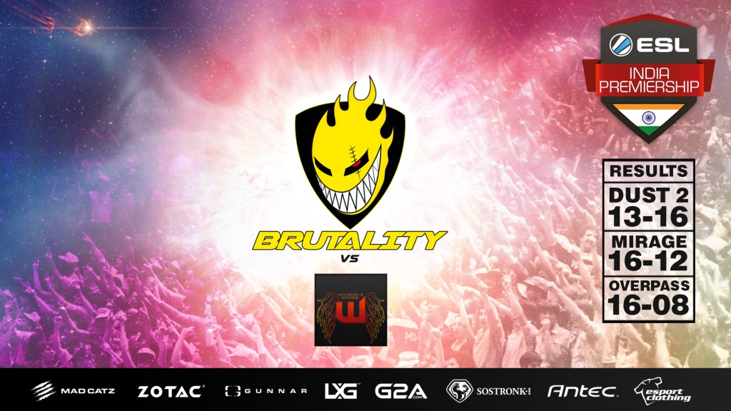 Brutality are the Champions of the ESL India Premiership Starter Cup #1