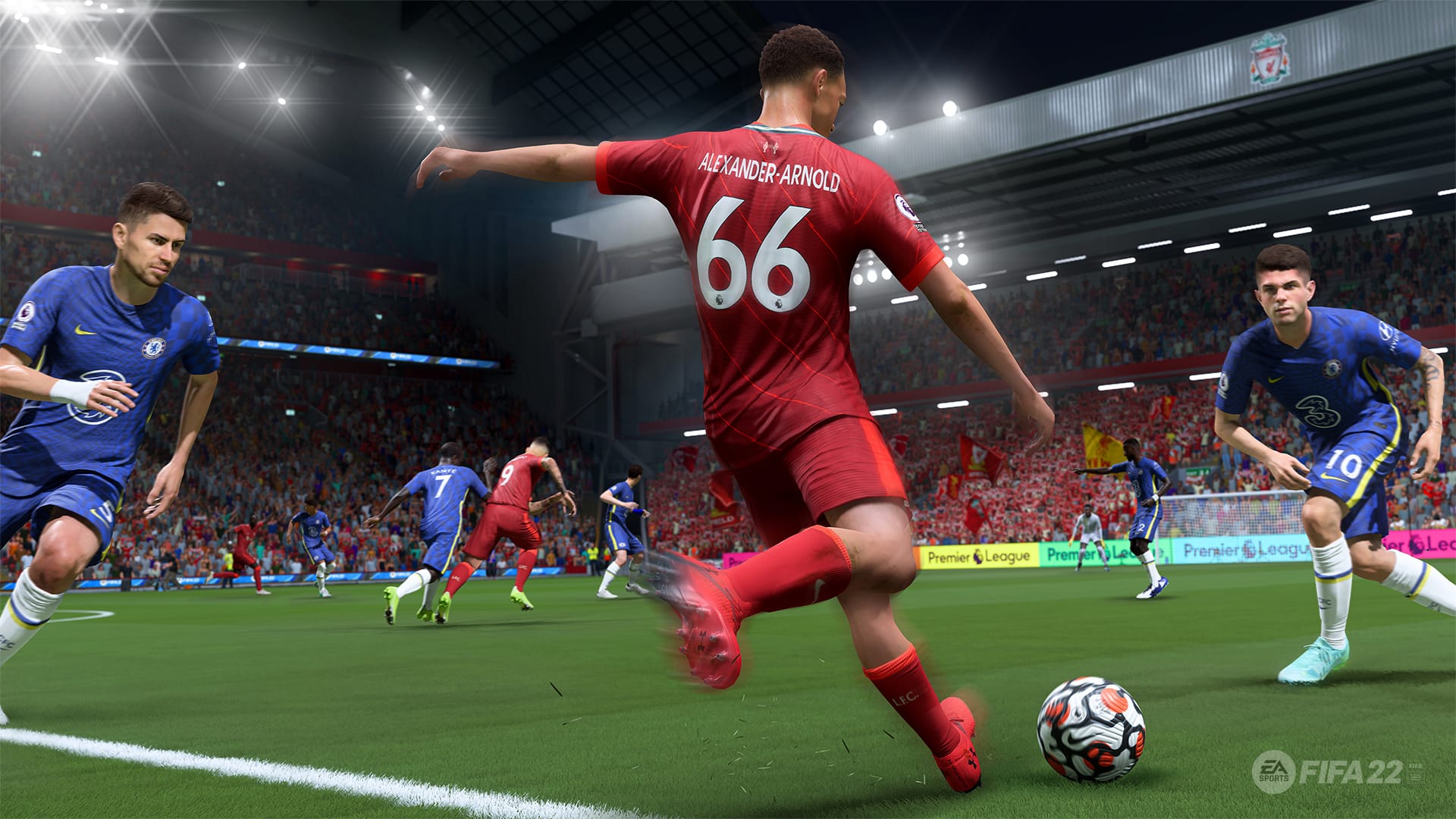 How to score a goal with a low-driven shot in FIFA 22?