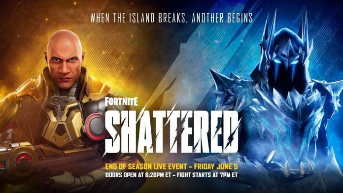 When is the Fortnite live event 2026? Shattered, the Chapter 7 Season 2 finale, goes live June 5 at 7 PM ET. Here are the regional start times, the free Chaos Cutlasses and Bark Voyager rewards, and the faction twist that changes what you see.