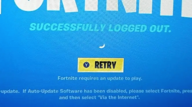 fortnite successfully logged out