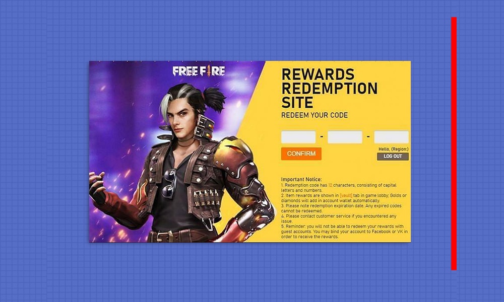 How to register for a Vk Free Fire account