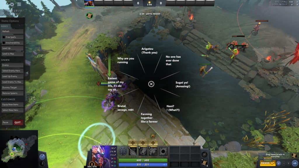 You don't need to unlock the voice wheels, just use the console command :  r/DotA2