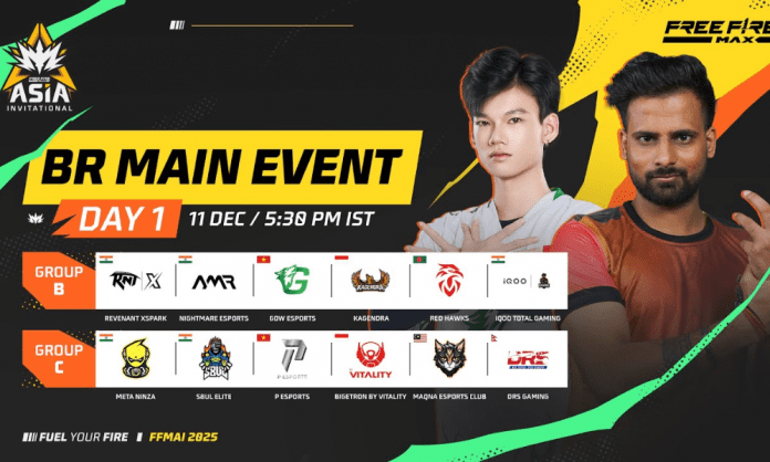 FFMAI 2025 Main Event Day 1: Match Timings, Teams, Streaming, and More