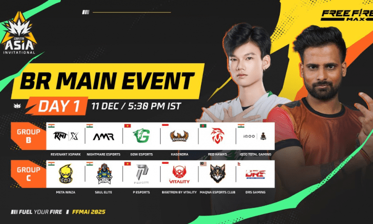 FFMAI 2025 Main Event Day 1: Match Timings, Teams, Streaming, and More