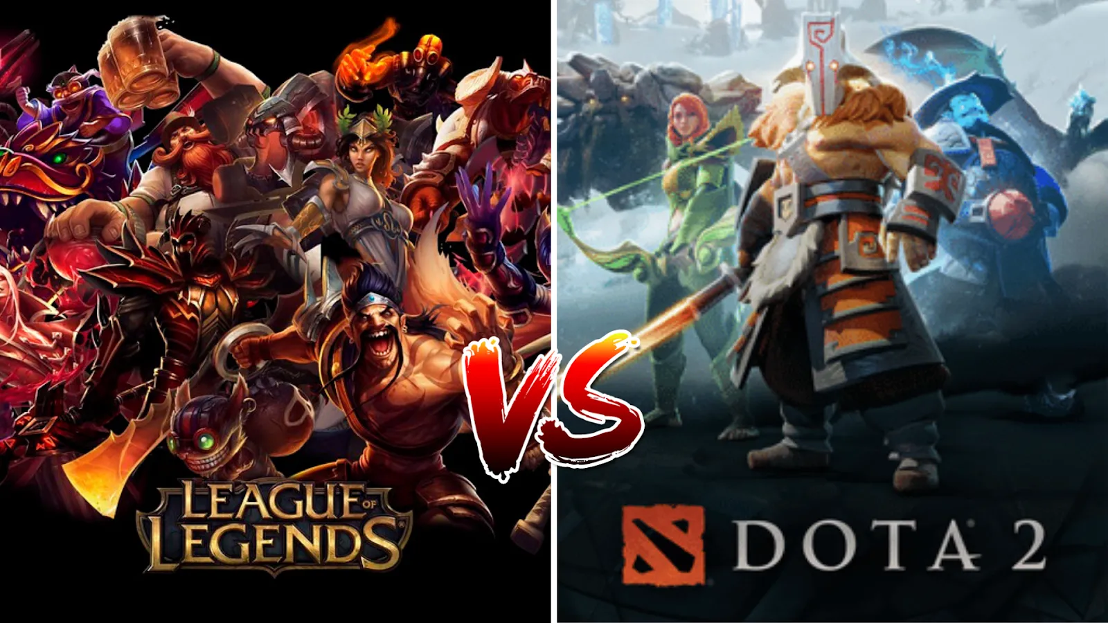 Dota 2 vs. League of Legends
 – aboba.ru