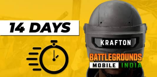 krafton bgmi 14 days