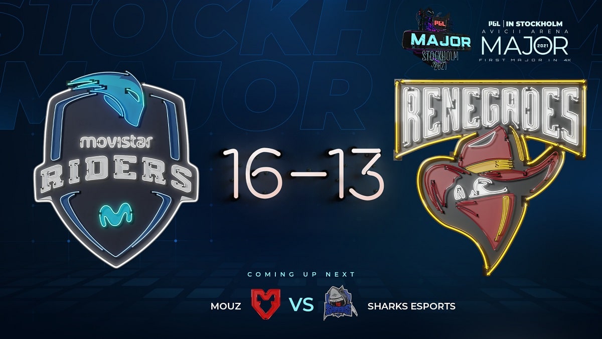 Movistar Riders edge past Renegades at PGL CSGO Major