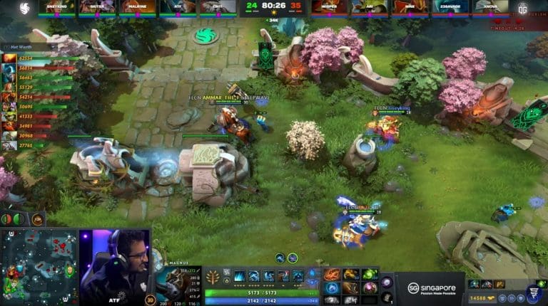 Dota 2: OG vs. Falcons 80-Minute Match Restarted from Scratch
