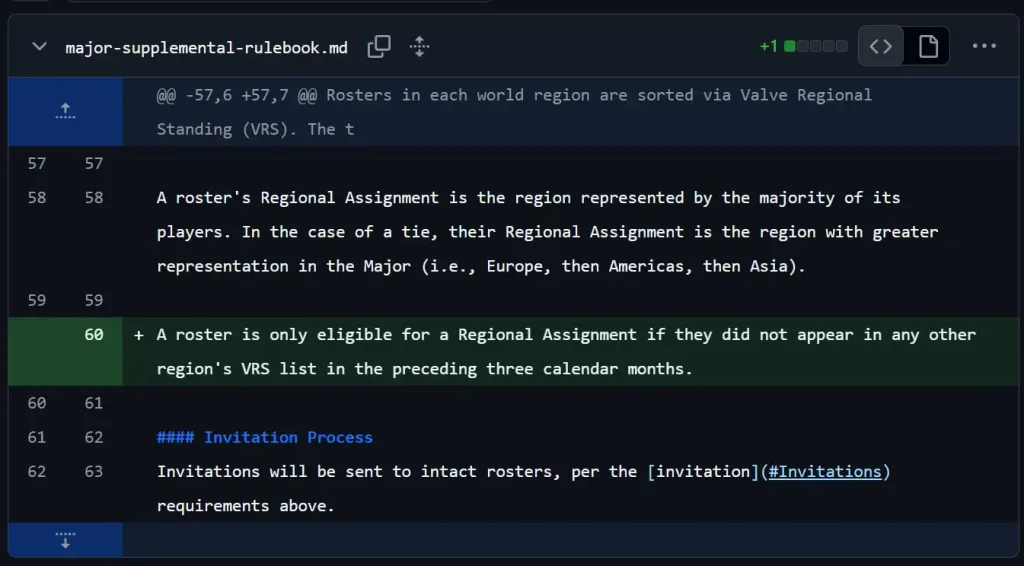 Valve's three-month VRS regional assignment rule added on October 6, 2026