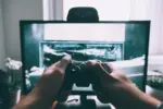 Player browsing a game subscription library before an esports tournament