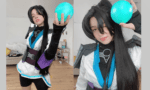 Pokimane cosplays as Sage to celebrate the release of Valorant